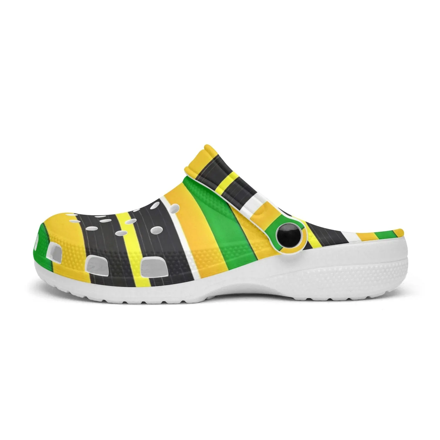 413. Rachvid Wears USA Oma-Igala All Over Printed Clogs