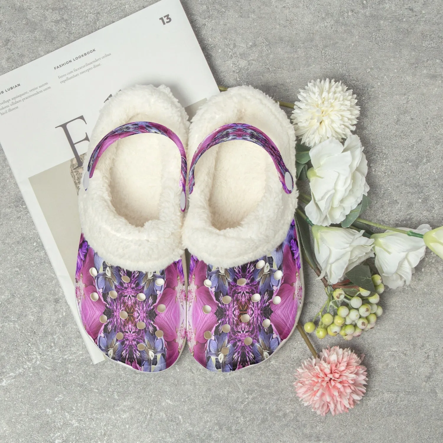 475. Lined All Over Printed Clogs