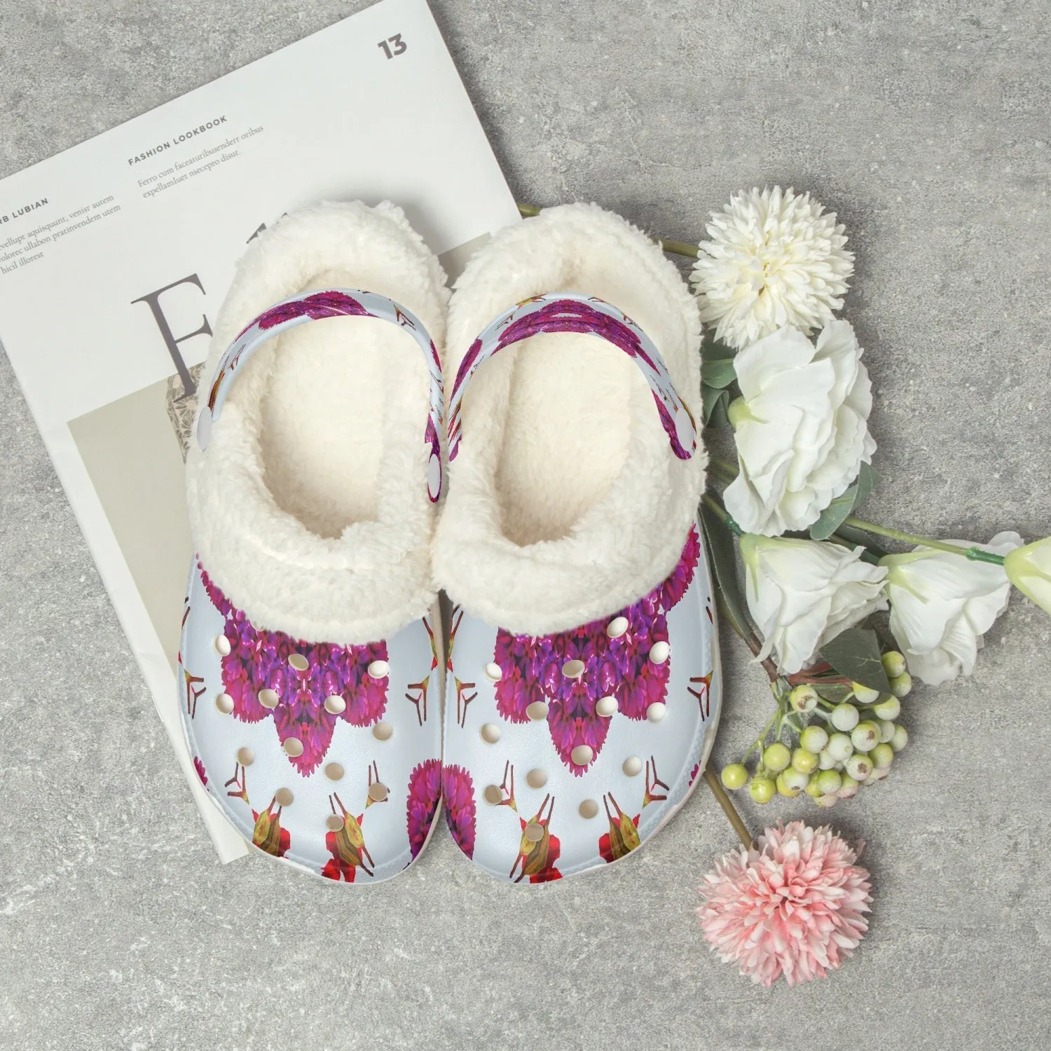 475. Lined All Over Printed Clogs