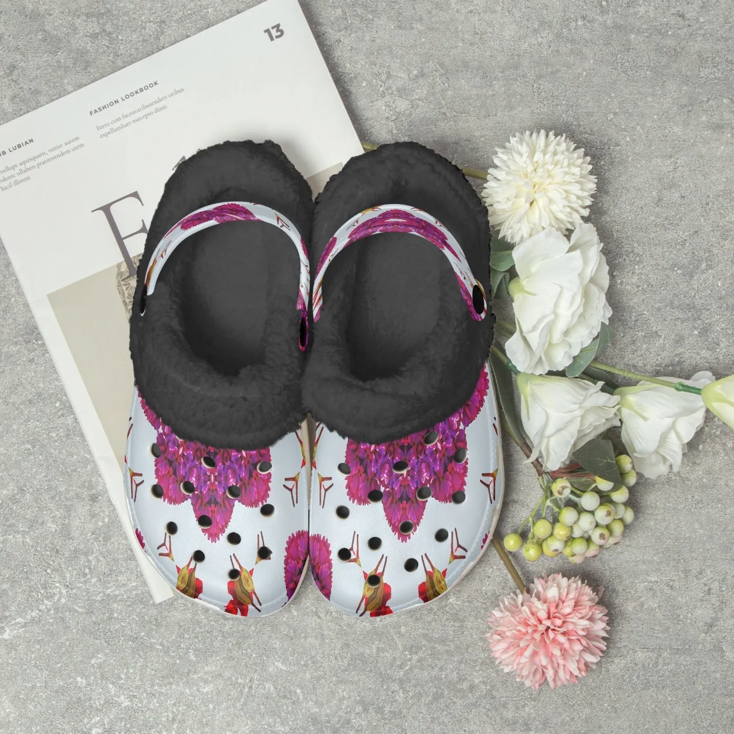 475. Lined All Over Printed Clogs