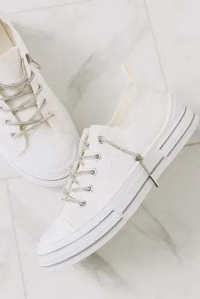 Aman Lace Up Sneakers | White