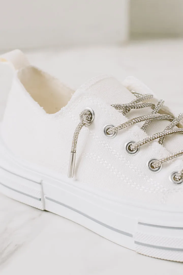 Aman Lace Up Sneakers | White