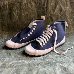 ARCHIVE SALE - MARINE TYPE 2 HI-TOP, NAVY/ECRU (size 37 only)