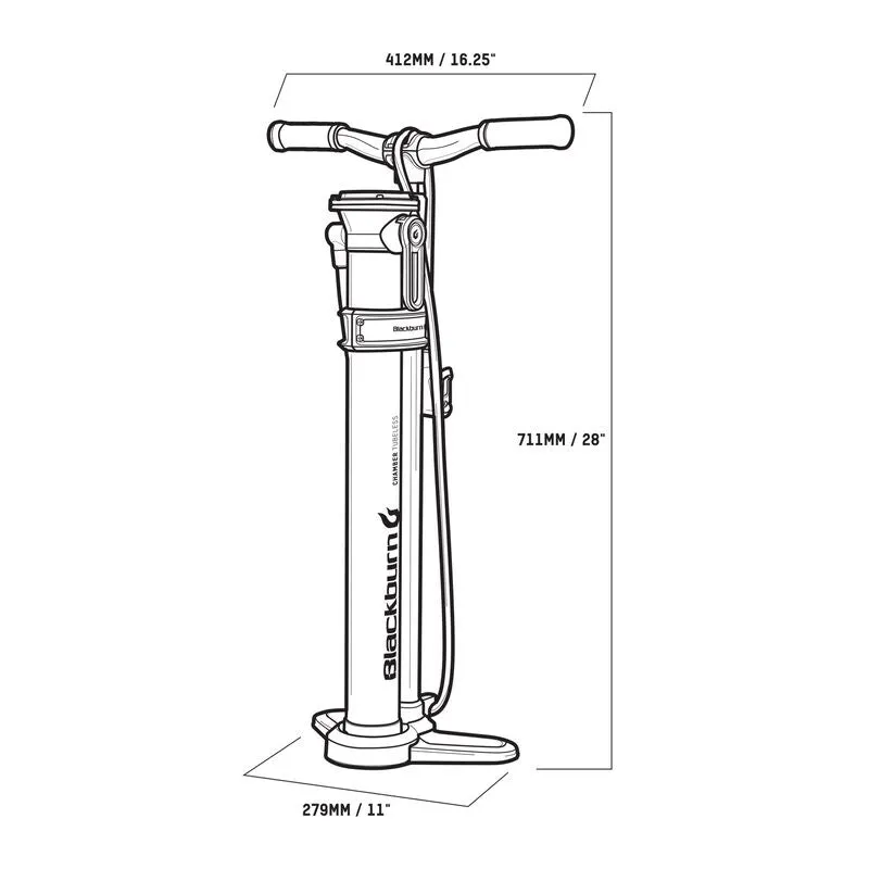 Blackburn Floor Pump Chamber Tubeless - Bronze