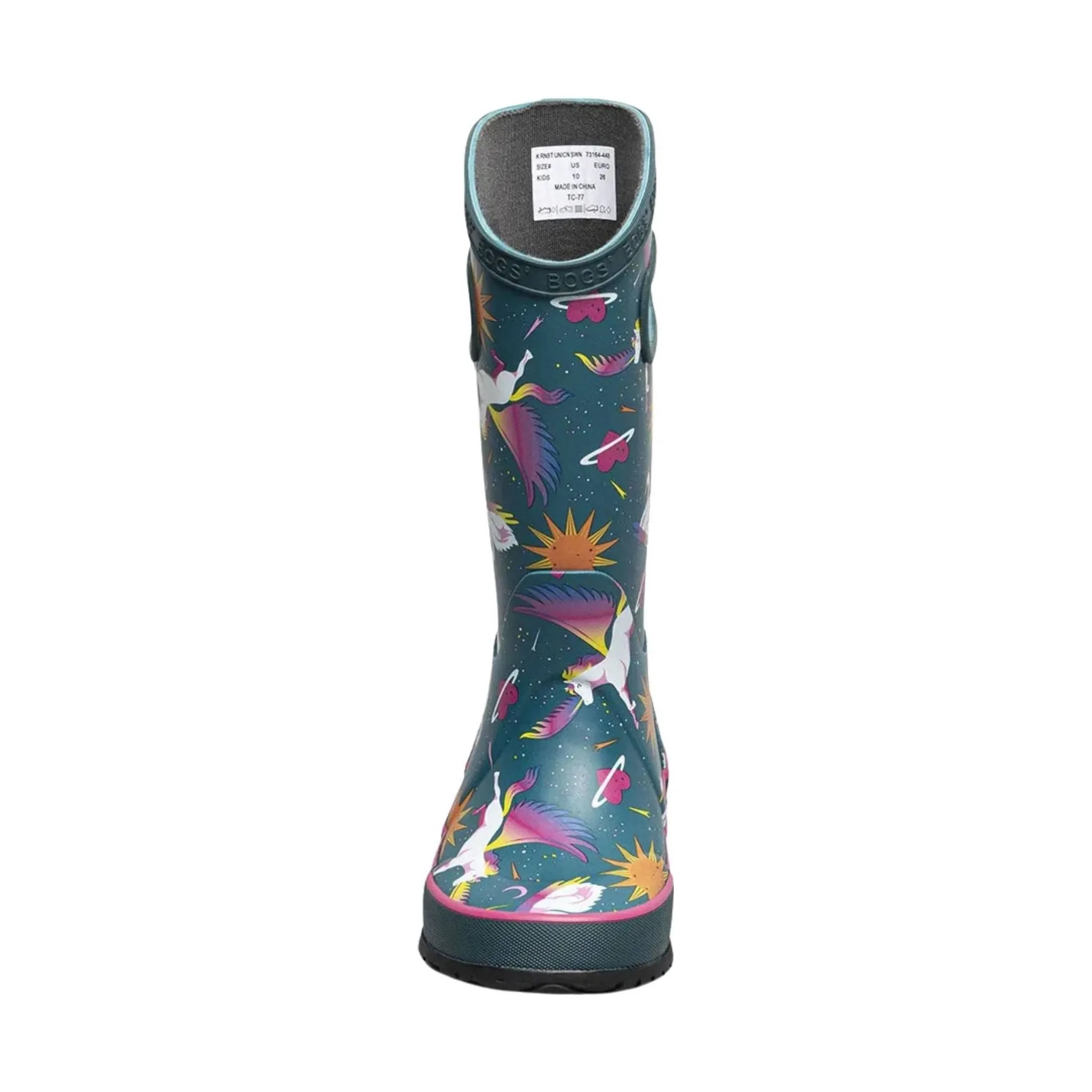 Bogs Kids' Unicorn Swan Rain Boots - Teal Multi