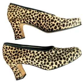 Cheetah Print Cowhide Shoes