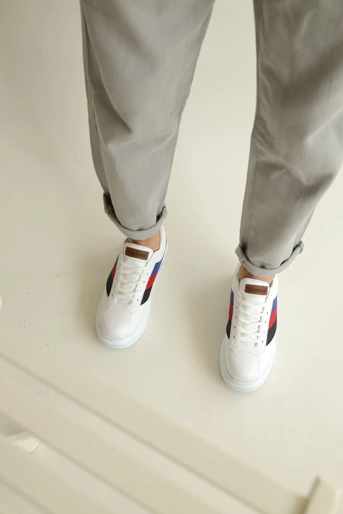 Chekich Men's White Casual Shoes ch171