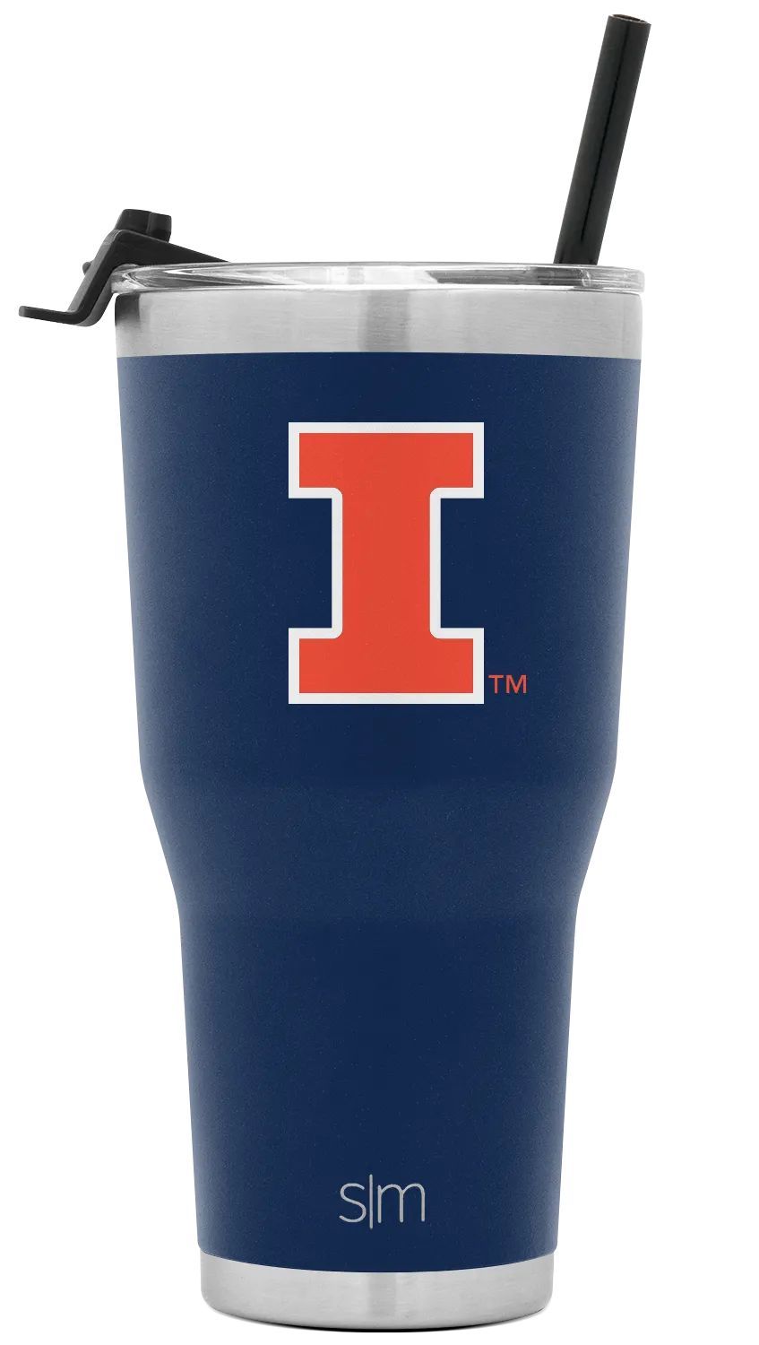 Collegiate Cruiser Tumbler with Flip Lid and Straw