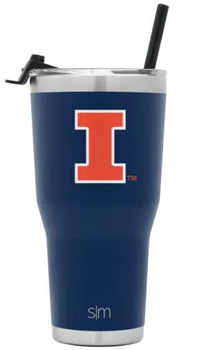 Collegiate Cruiser Tumbler with Flip Lid and Straw