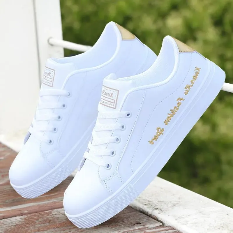 Fashion Sports White Casual Leather Sneakers 43 S4876705