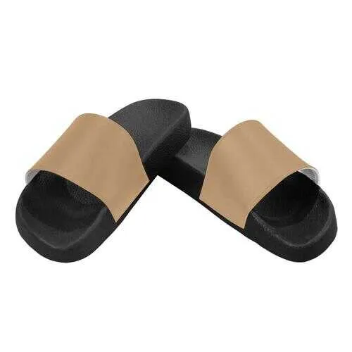 Flip-Flop Sandals, Light Brown Women's Slides