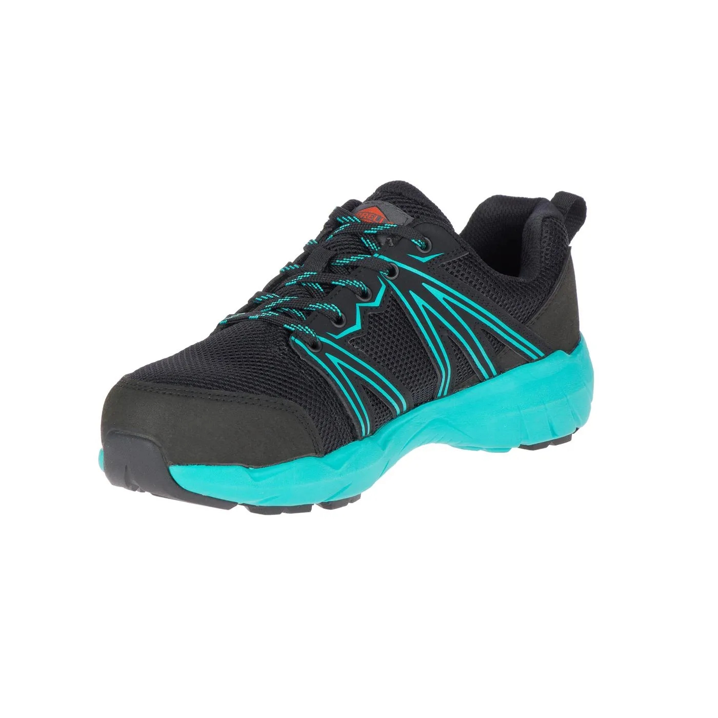 Fullbench Superlite Women's Alloy-Toe Work Shoes Black/Teal