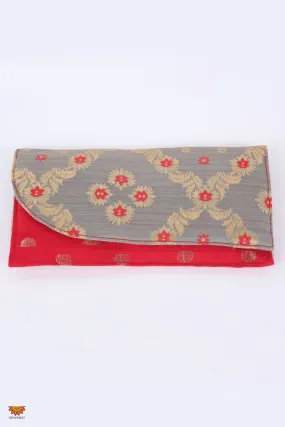 Girls Grey Women’s Multipurpose Fabric Clutch