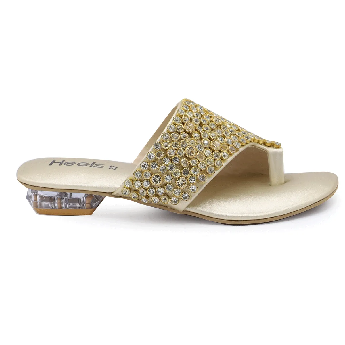 Golden Fancy Chappal 010103