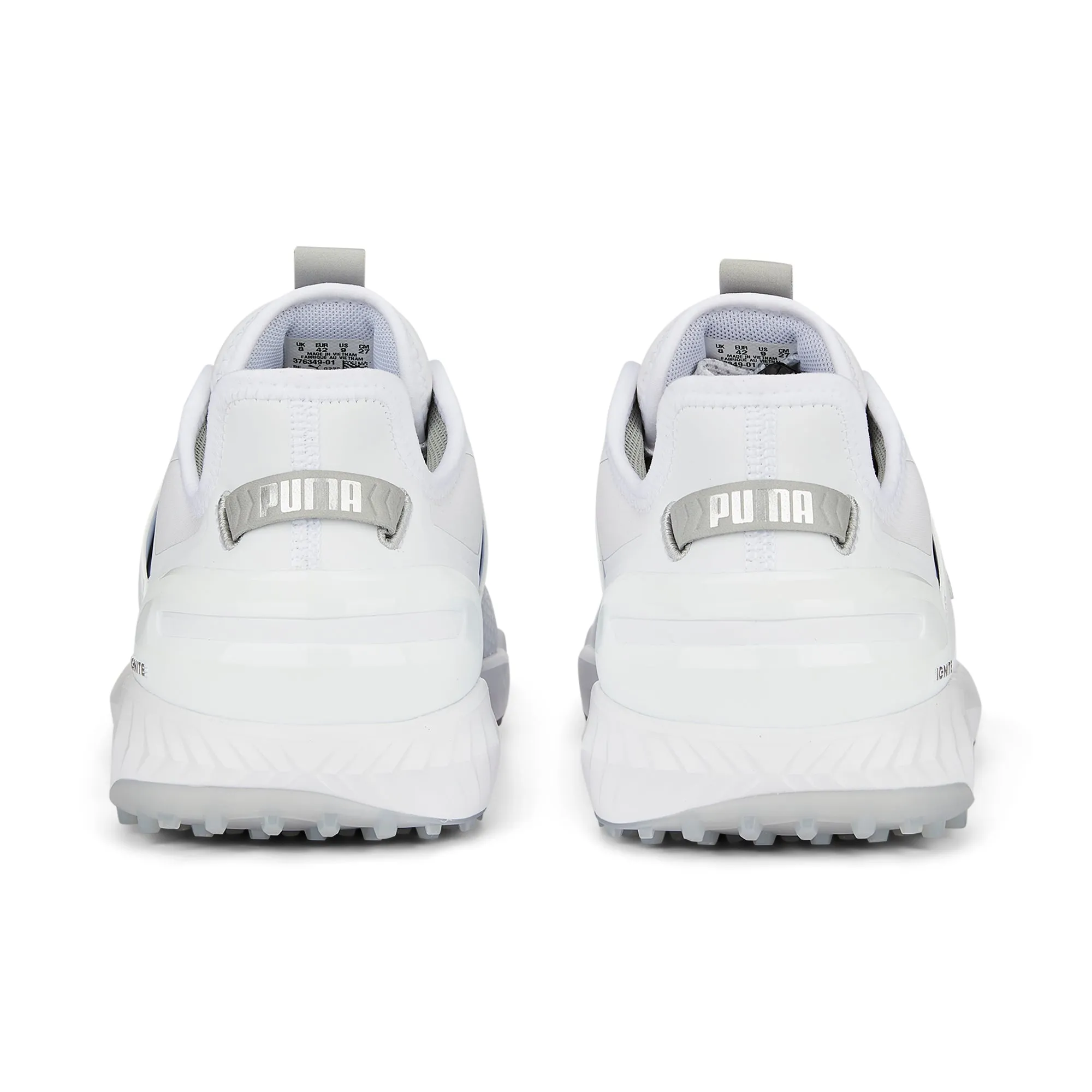 IGNITE ELEVATE Wide Spikeless Golf Shoes | Puma White / Puma Silver