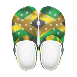 Jamaican Crocs Rachvid wears USA 413. All Over Printed Clogs