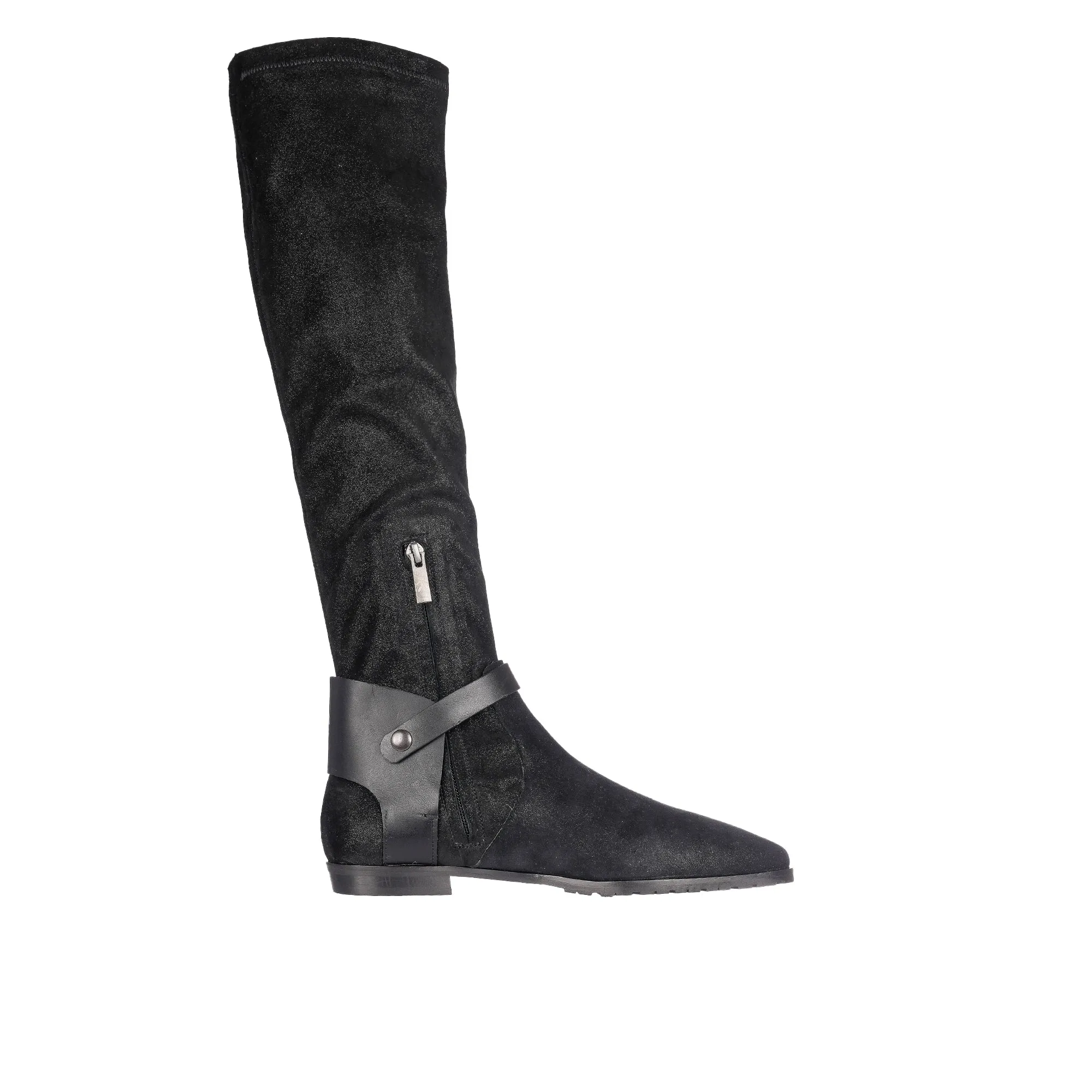 Knee Boot Stretch Stellare Black