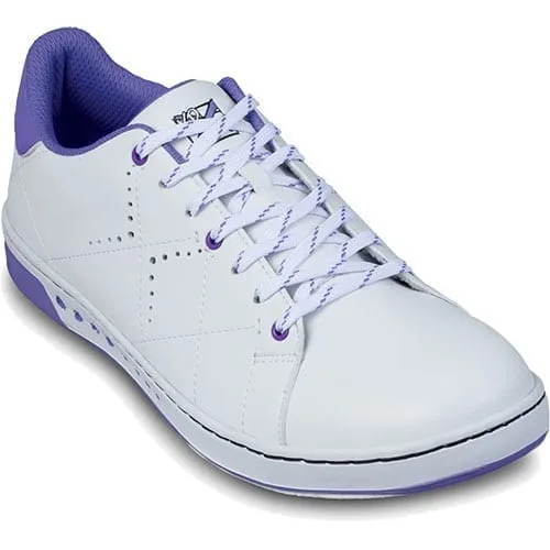 KR Strikeforce Womens Gem White Purple Bowling Shoes