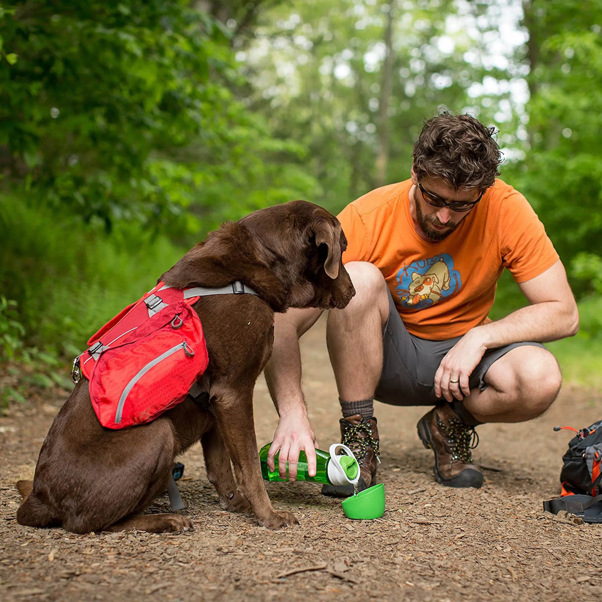 Kurgo Gourd 2 in 1 Dog Travel Water Bottle & Water Dispenser