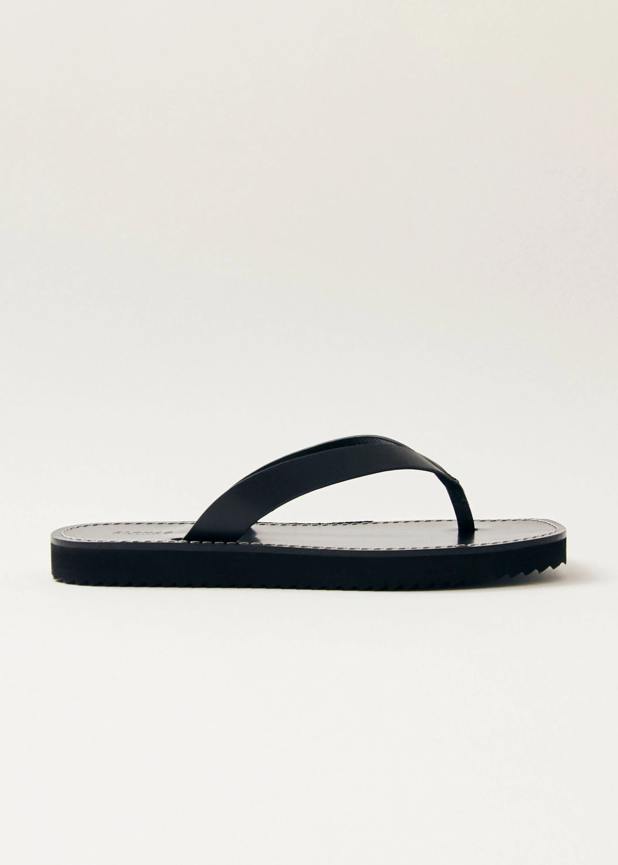 Liora Black Leather Sandals