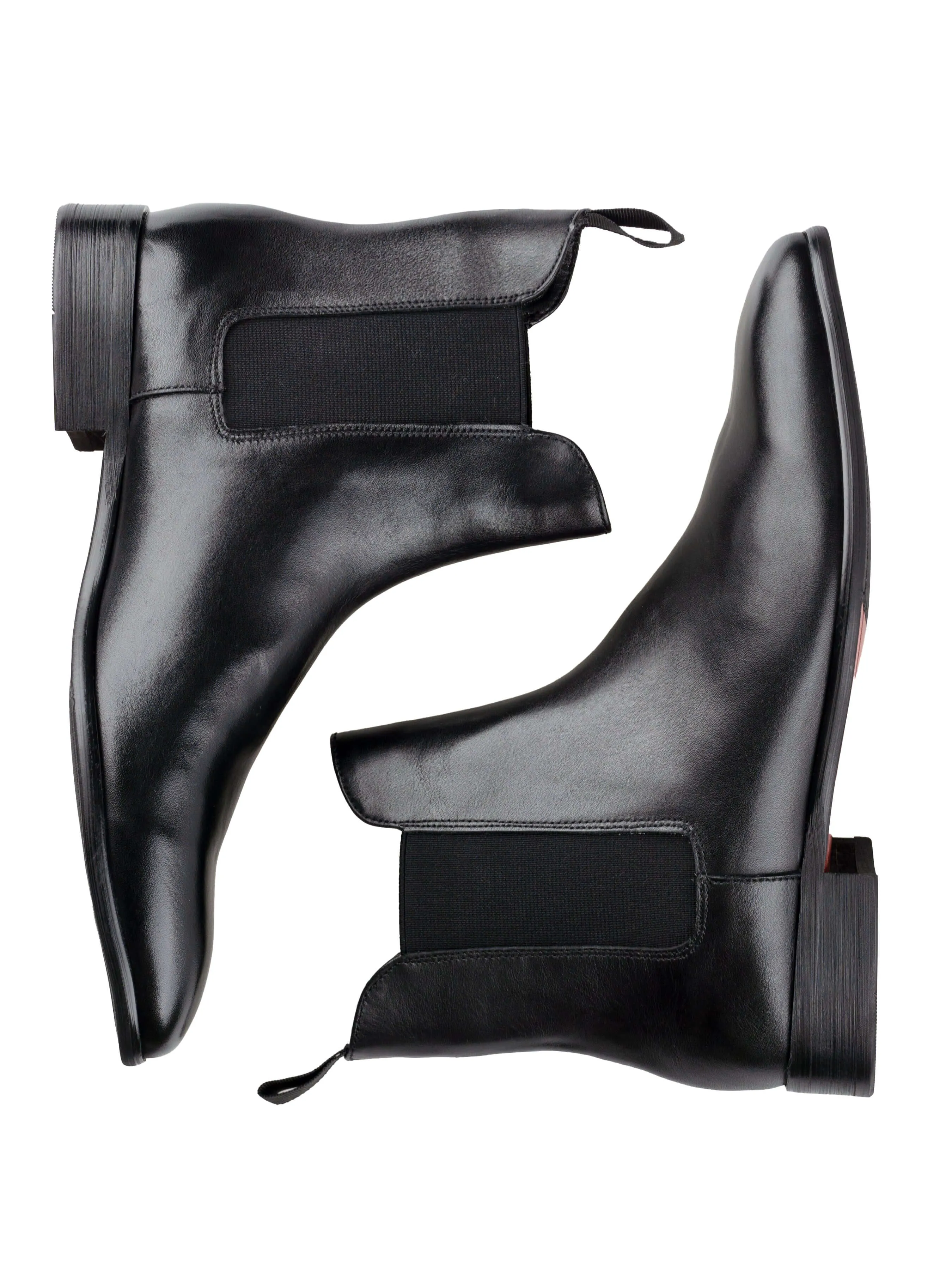 Louis Chelsea Boots - Solid Black Leather