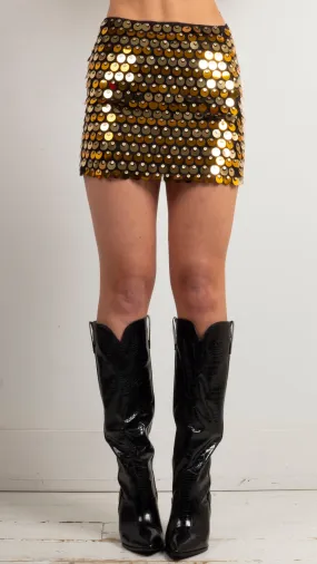 Mina Skirt - Gold