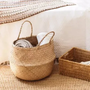 Natural Seagrass Belly Basket