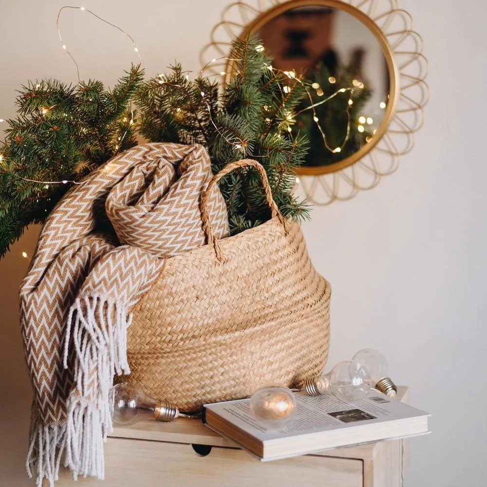 Natural Seagrass Belly Basket