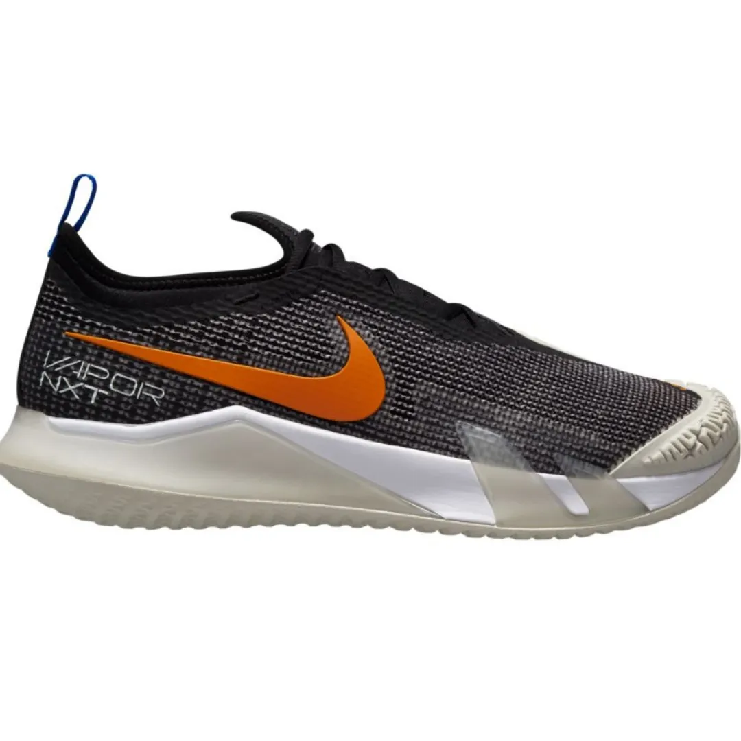 Nike Court React Vapor NXT Tennis Shoes - Black/Sunset-Light Bone-White