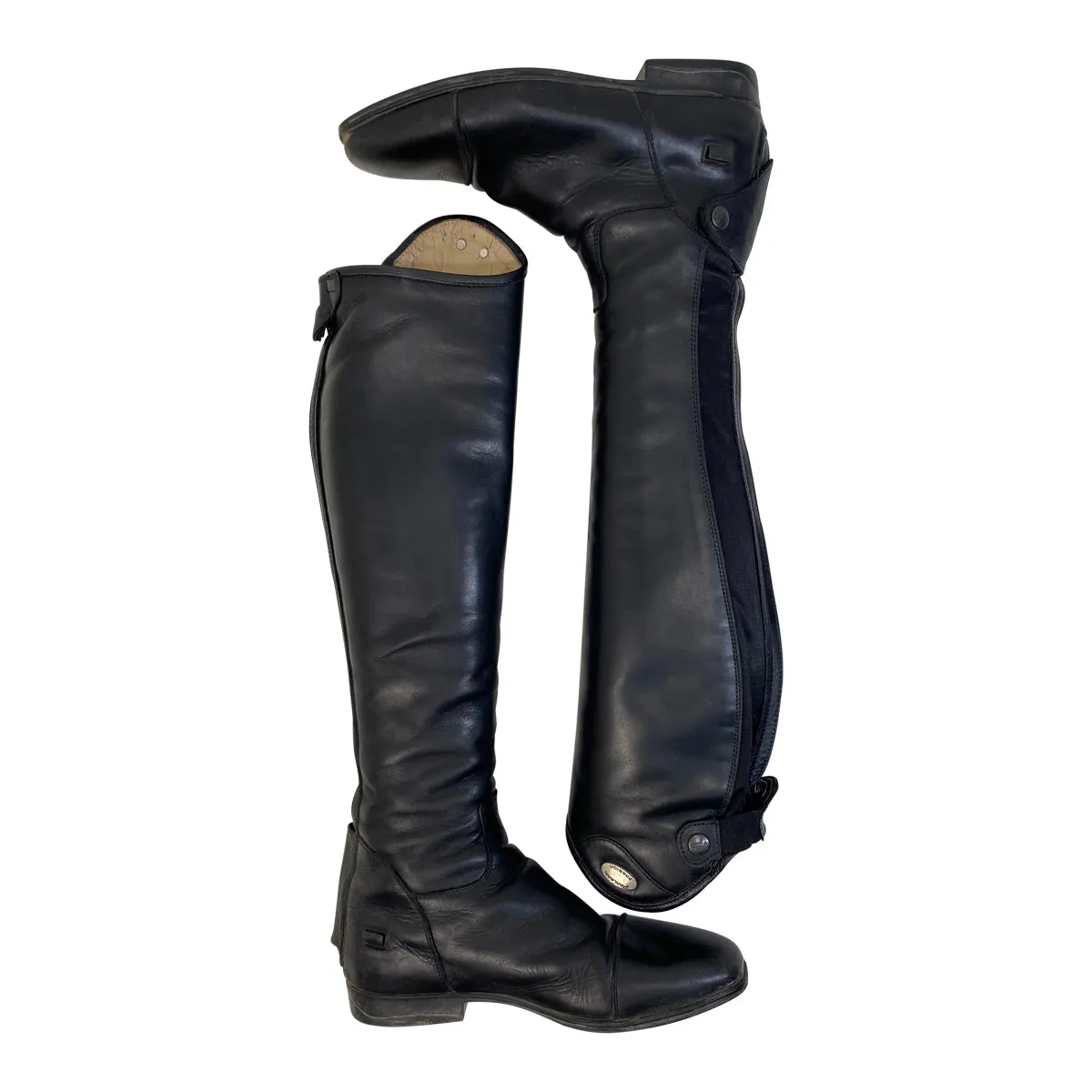 Parlanti Denver Classic Dress Boots in Black - Women's 40 MH  (US 9.5 Medium/ XX-Tall)