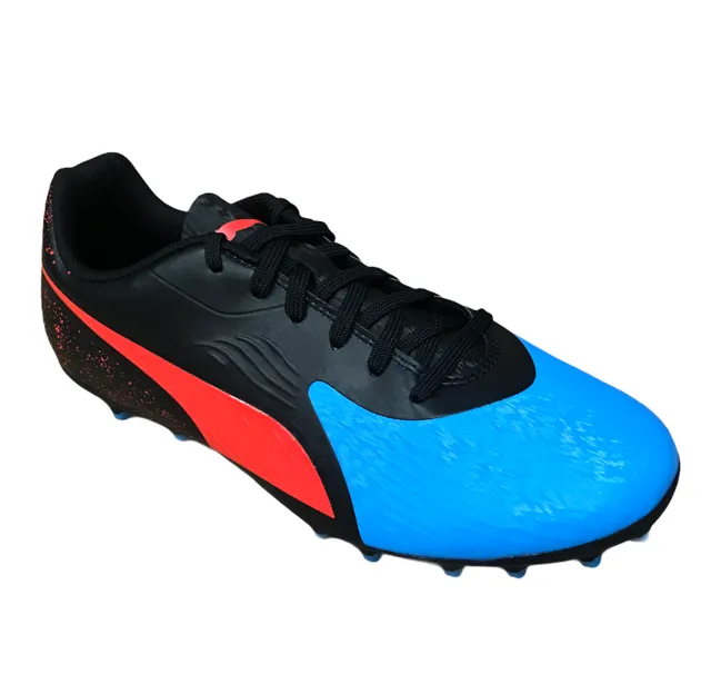 Puma men's football boot One 19.4 MG 105493 01 blue light blue red