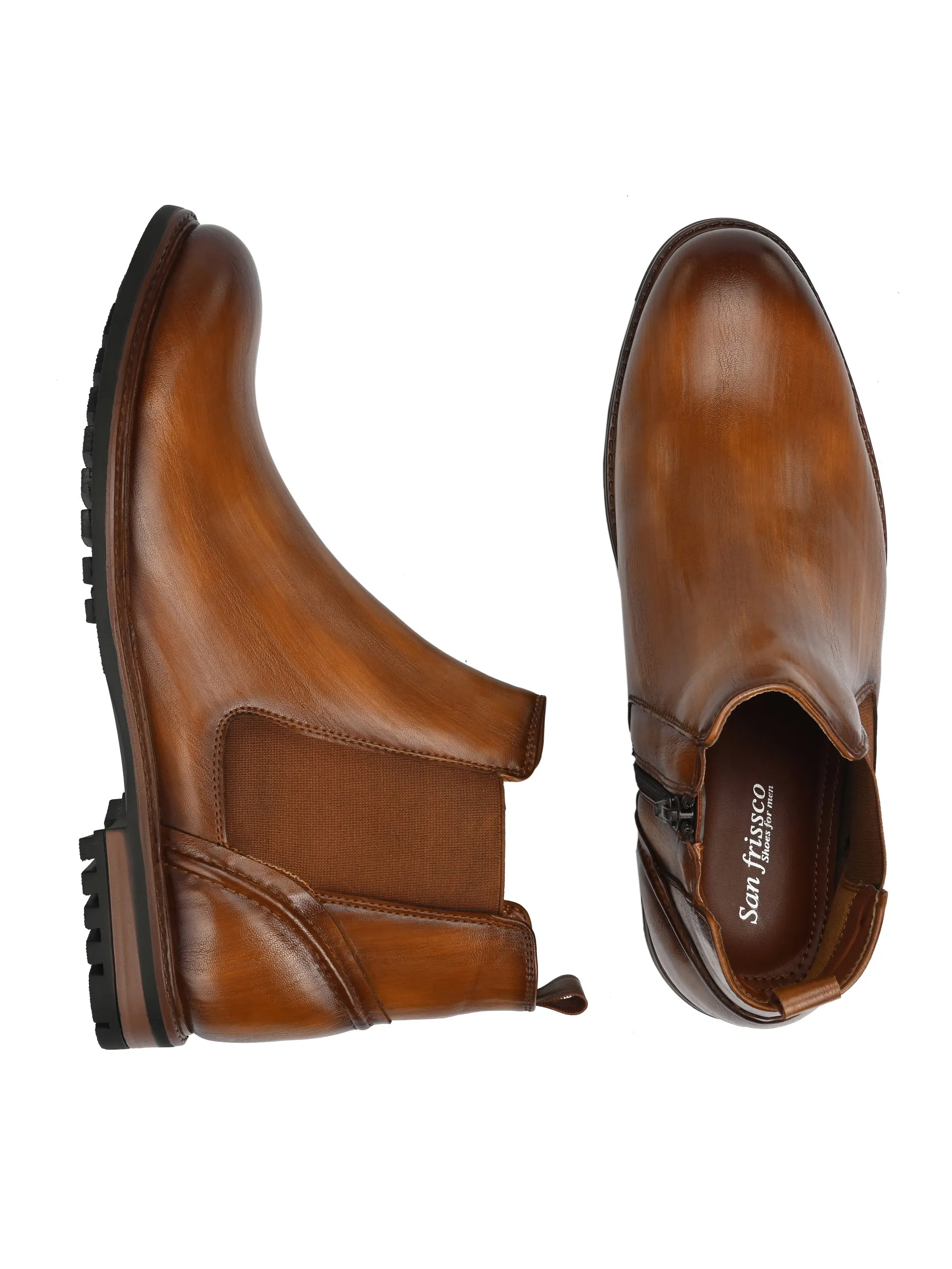 Quest Tan Chelsea Boots