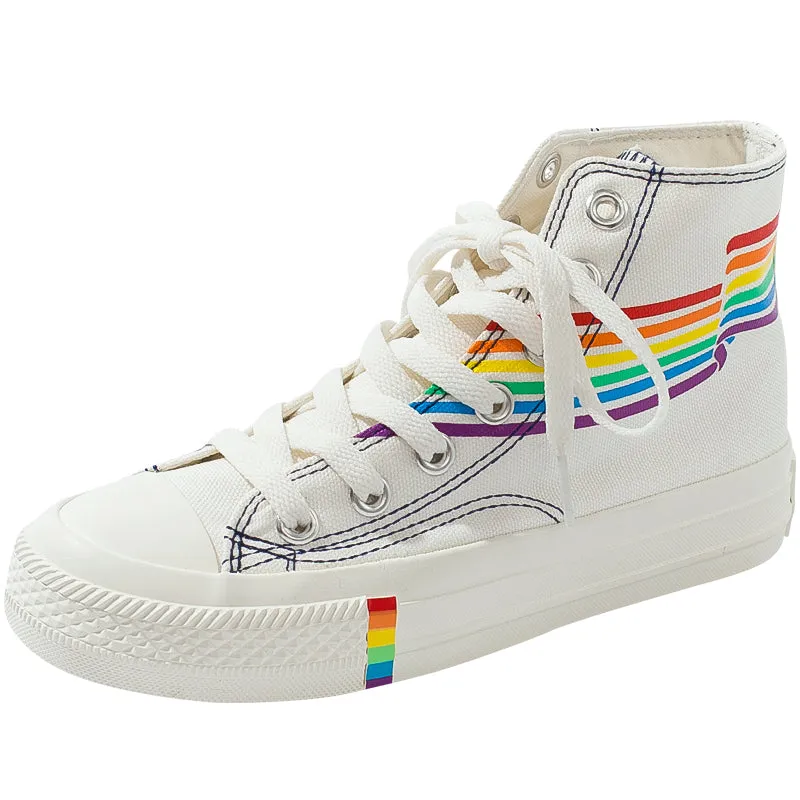 RAINBOW CANVAS SHOES BY81016