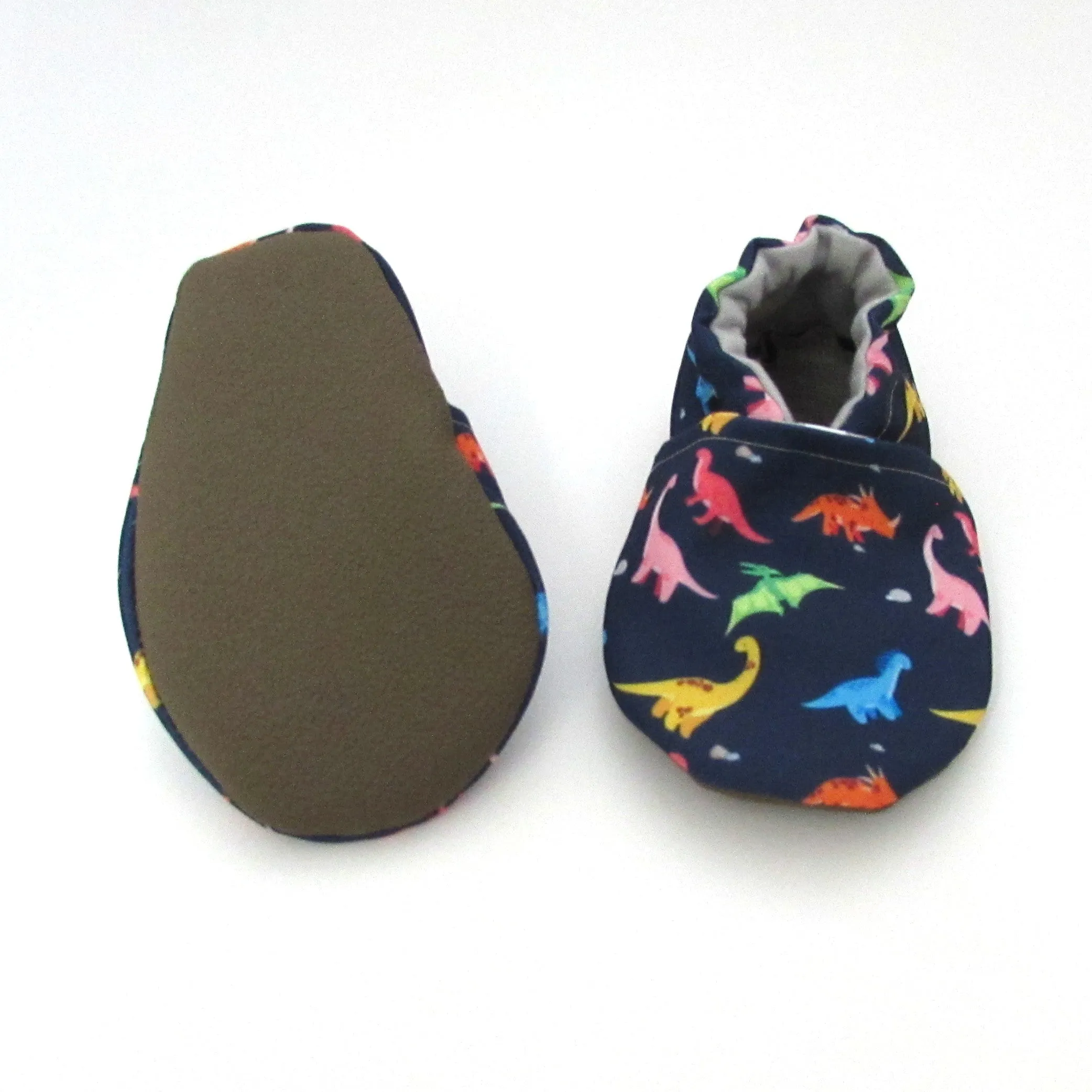 Rainbow Dino Baby Shoes