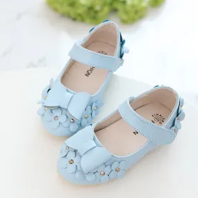 Rhinestone Flower Bow Shoes