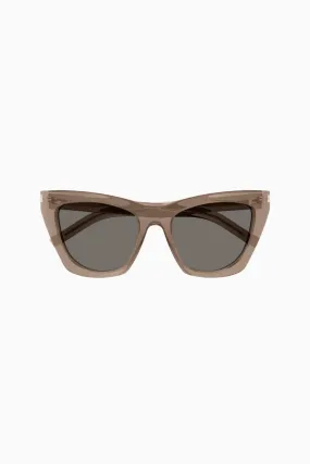 Saint Laurent Kate Sunglasses - Brown