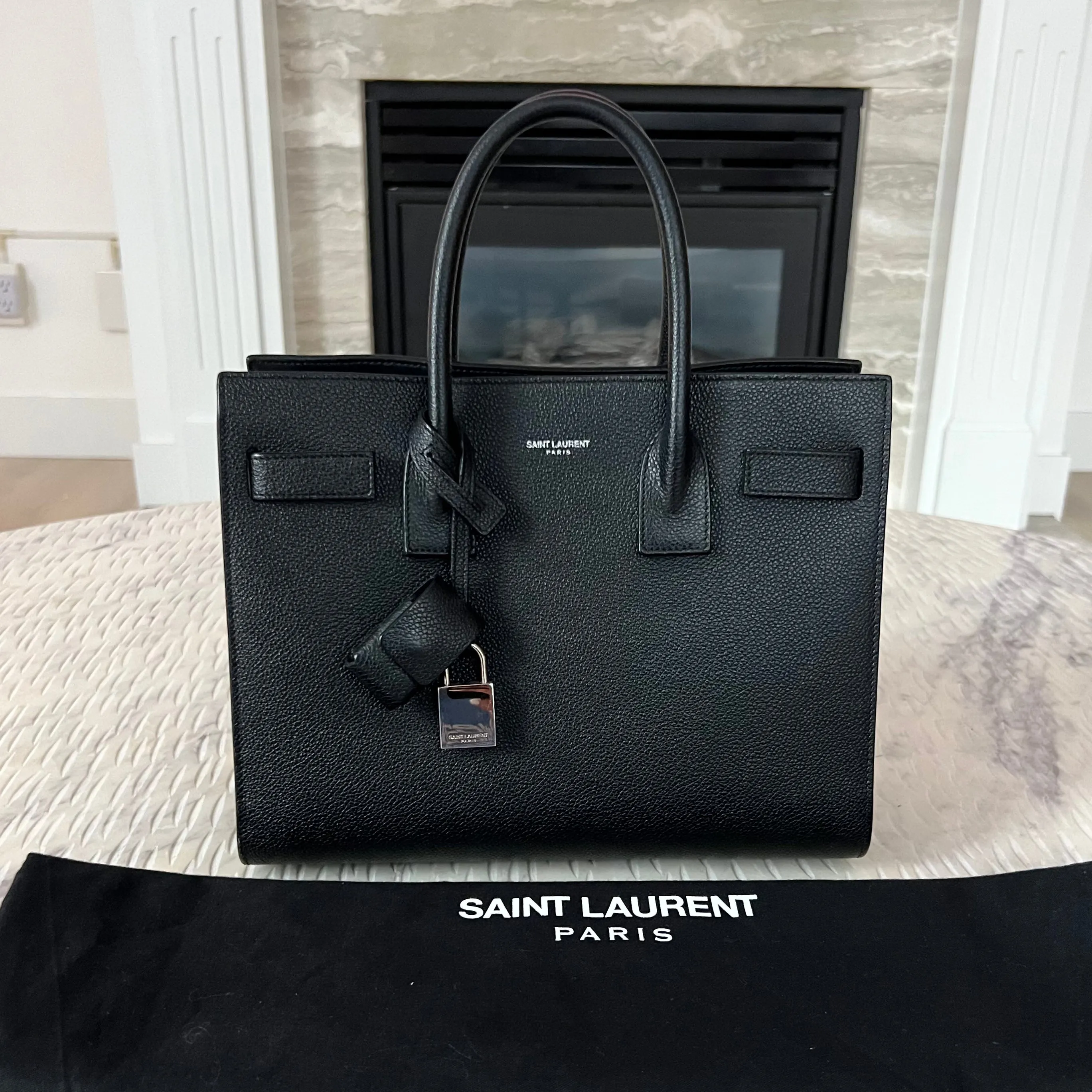 Saint Laurent Sac De Jour Baby in Grained Leather