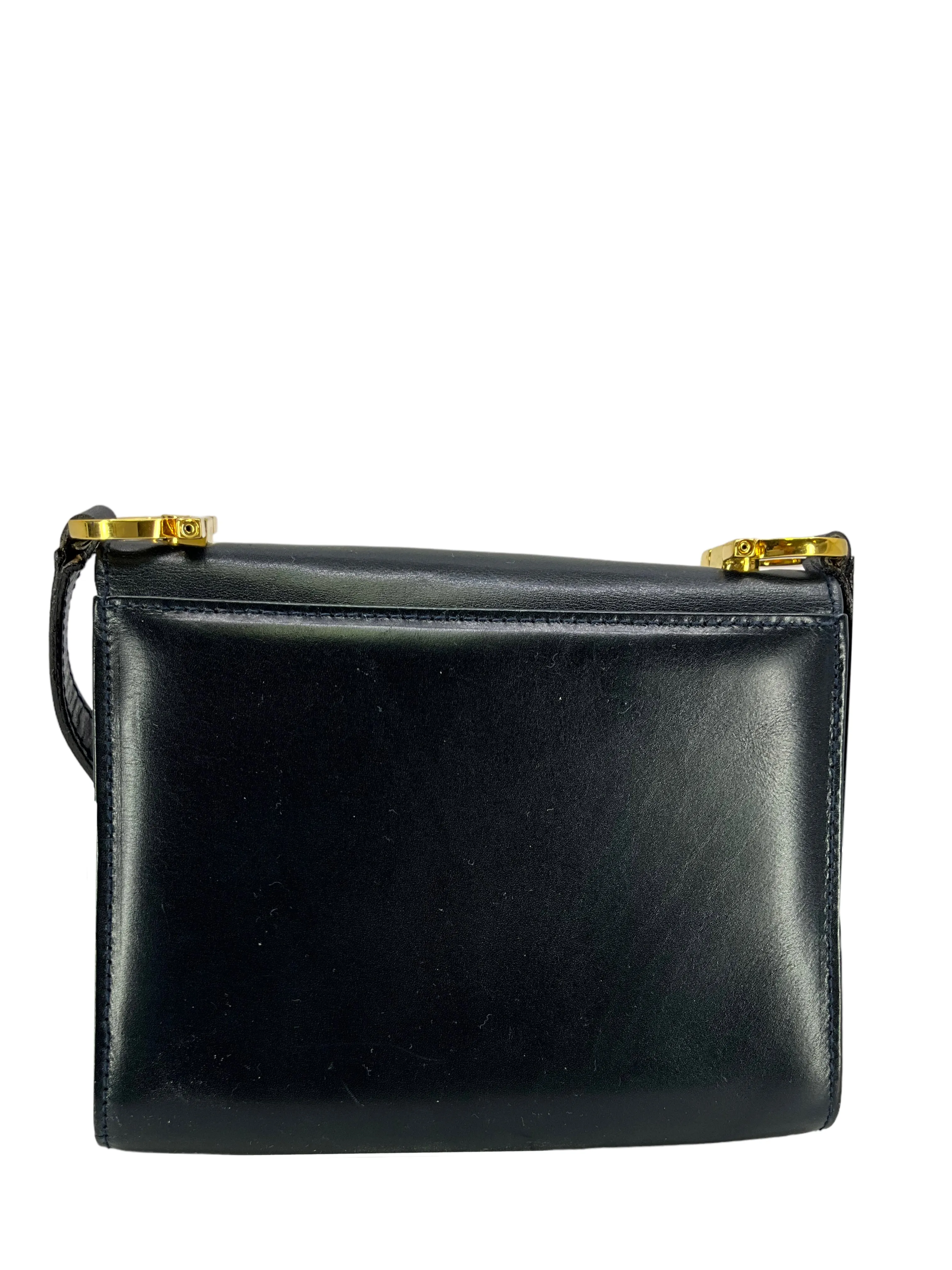 Salvatore Ferragamo Vintage Gancini Leather Flap Crossbody Bag