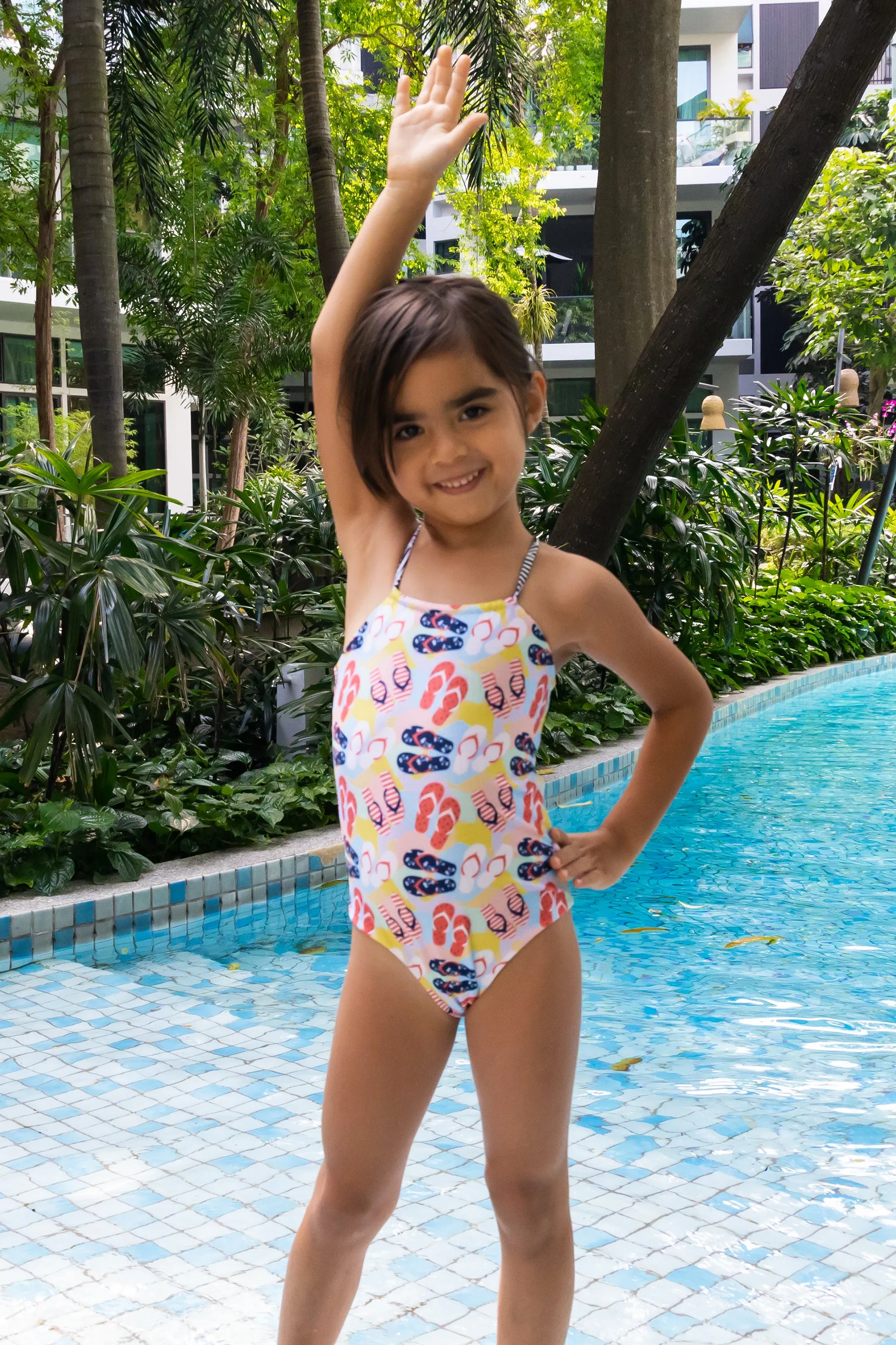 Samui Girls' Swimsuit - Reversible