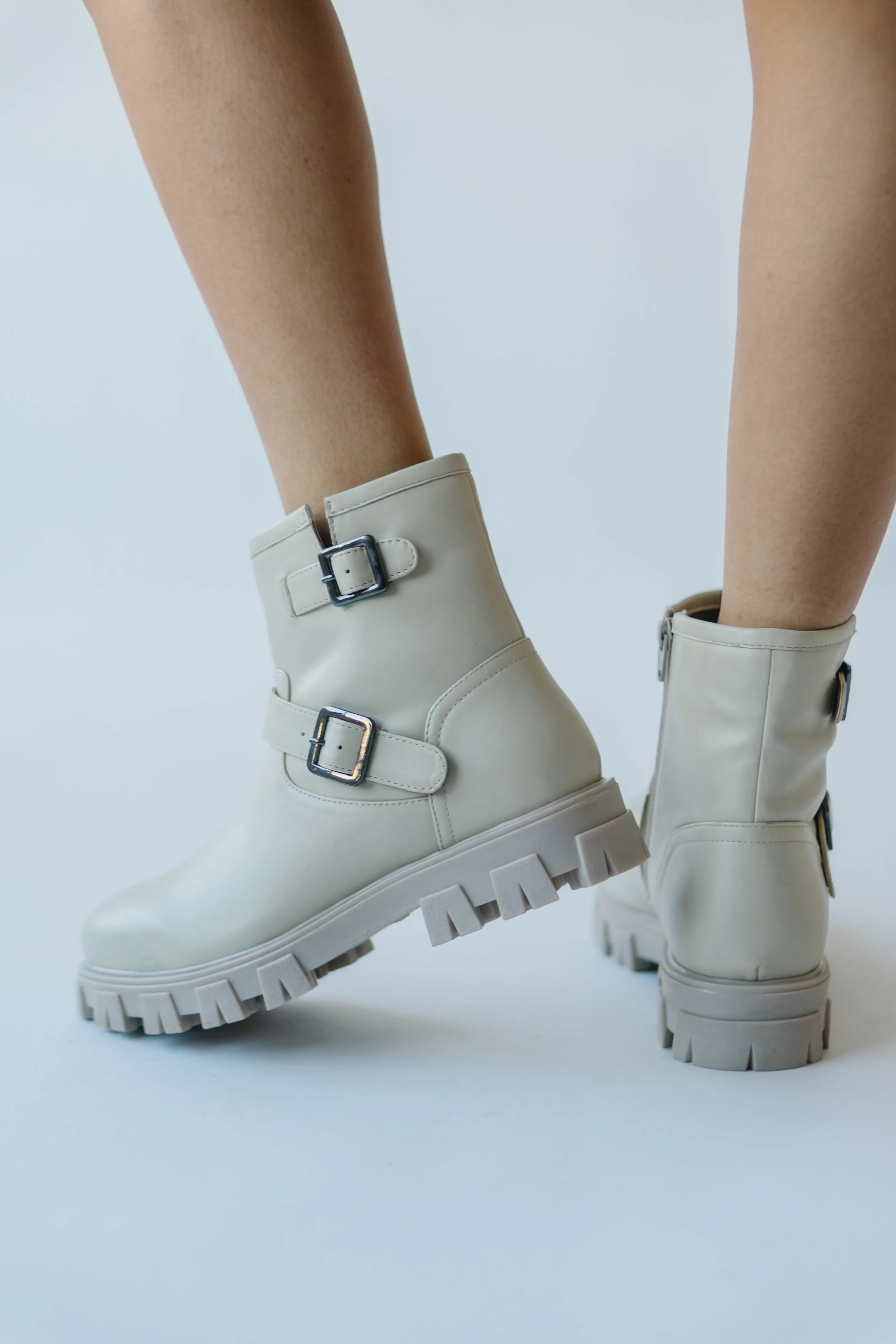 Seychelles: Unbroken Leather Boot in Off White