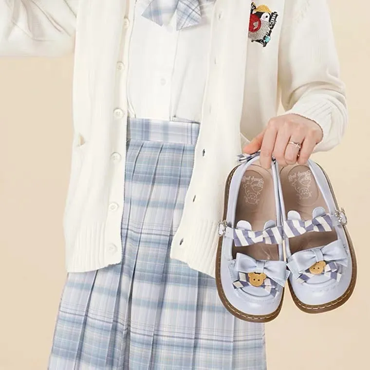 sheep puff Lolita little bear courage flat shoes