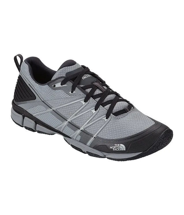 Mens The North Face LITEWAVE AMPERE Lightweight Gray Trail Running Shoes