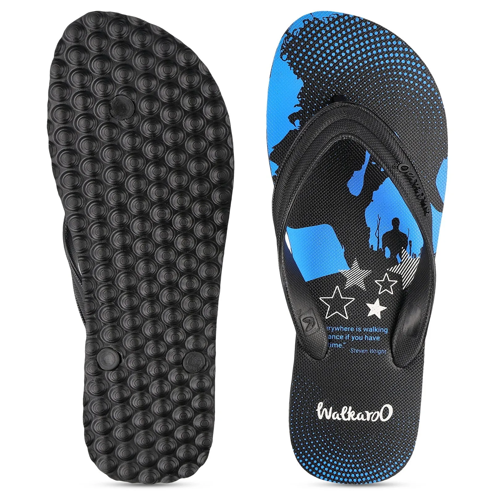 Walkaroo Boys Flip Flop Thong  - HG163 Blue Black