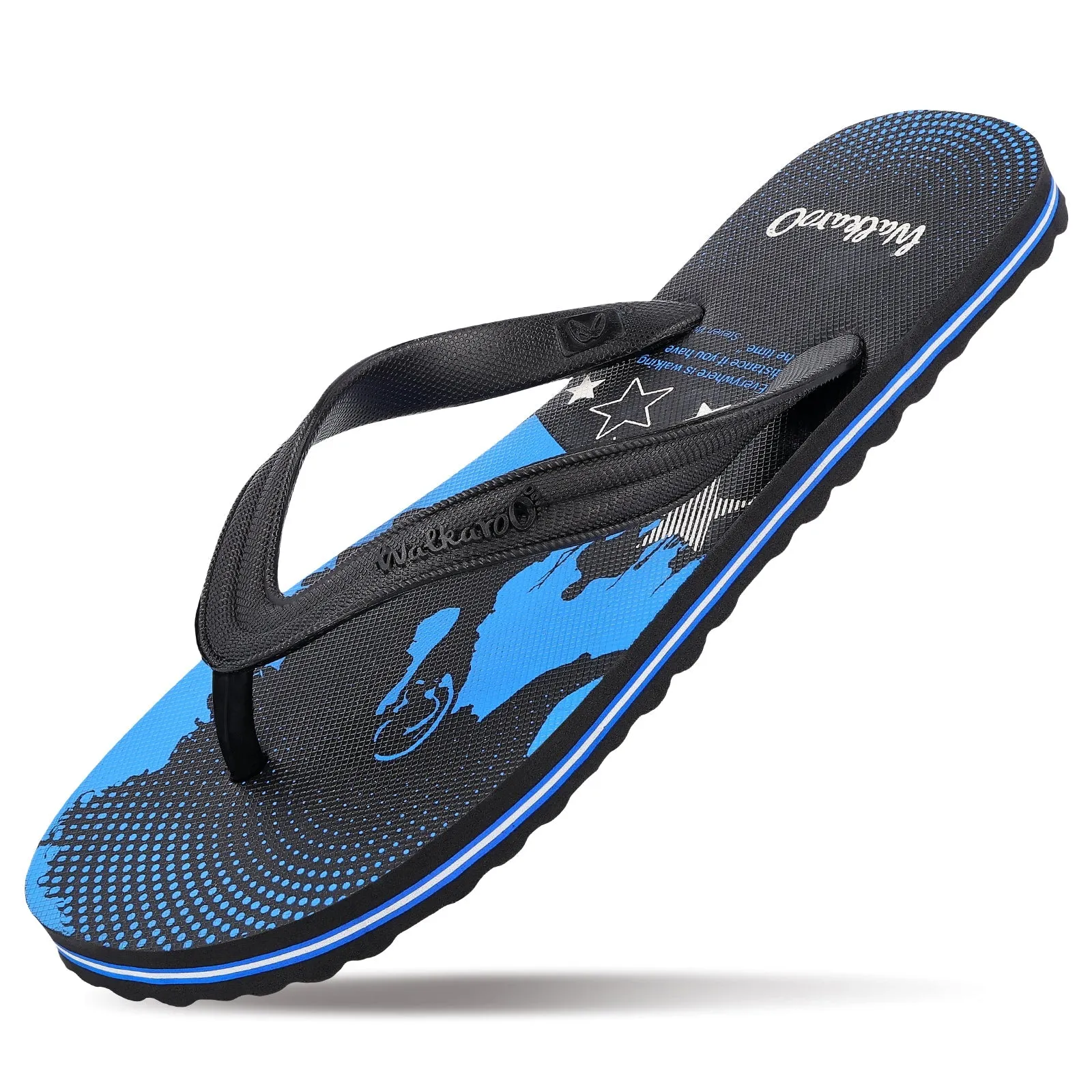 Walkaroo Boys Flip Flop Thong  - HG163 Blue Black