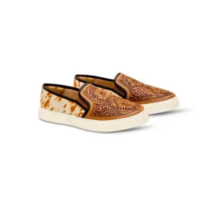 Western Hand-Tooled Sneakers