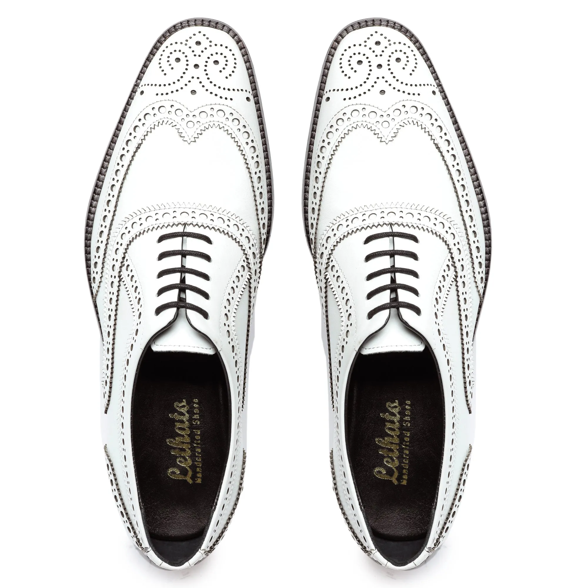 Wingtip Brogue Oxford- White