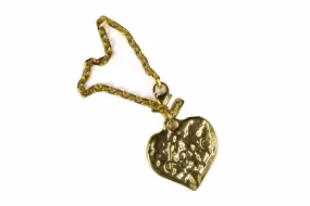 YVES SAINT LAURENT heart key-ring bag charm