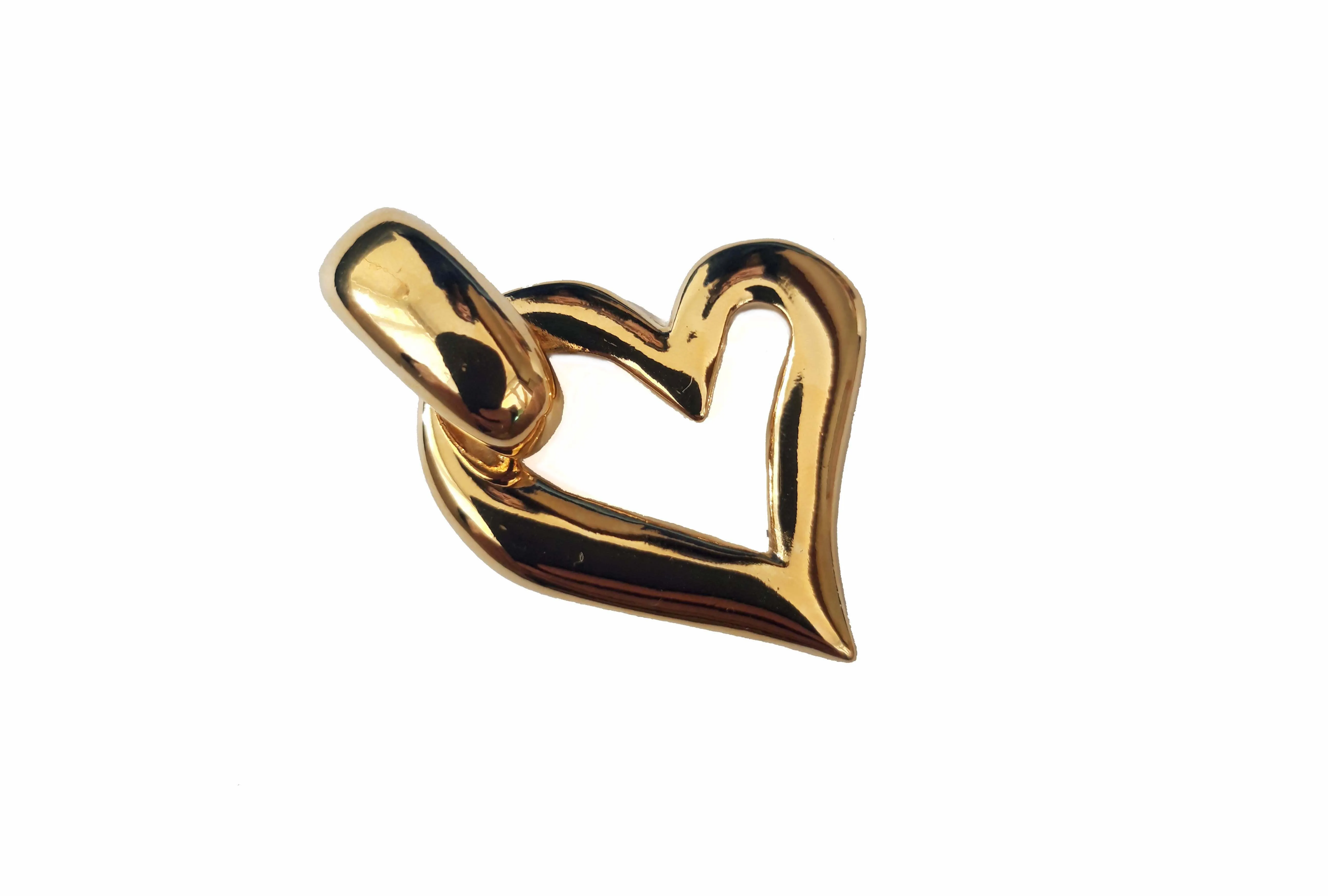 YVES SAINT LAURENT heart necklace pendant