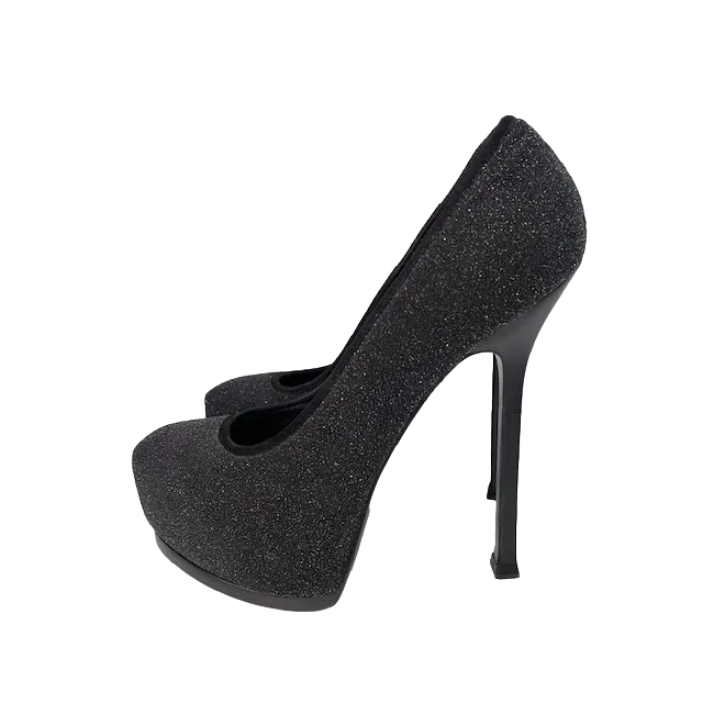 Yves Saint Laurent Tribtoo Black Pumps 37